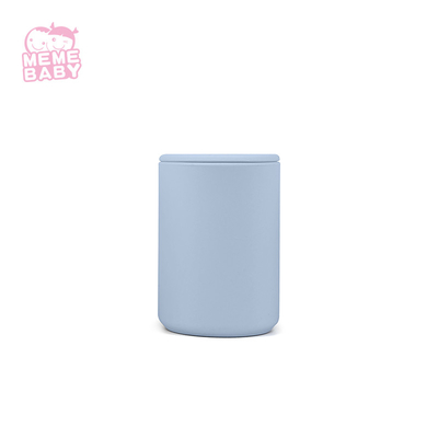Spill Proof Silicone Sippy Cup With Straw And Handle Eco Friendly