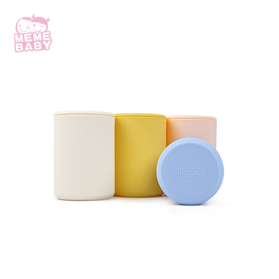 Spill Proof Silicone Sippy Cup With Straw And Handle Eco Friendly