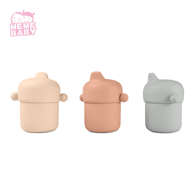 Lightweight CPC Approval Silicone Reusable Cups Sippy Spout Cup For Toddlers