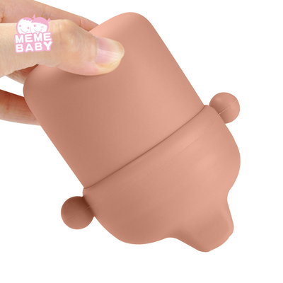 180ml Silicone Baby Cup Non Spill Feeding Cup Easy To Clean